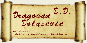 Dragovan Dolašević vizit kartica